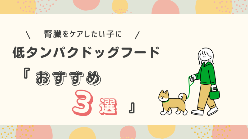 低タンパクドッグフードのおすすめ3選！腎臓ケアに最適な選び方を解説 